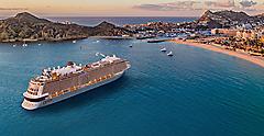 recrop ovation of the seas ship aerial view cabo san lucas beach
